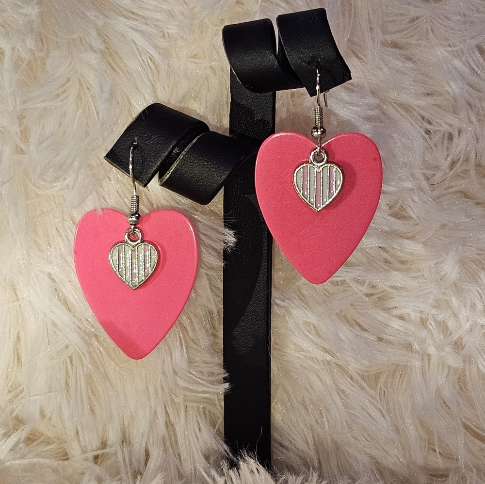 Made w/Love Guitar Pick Earrings
